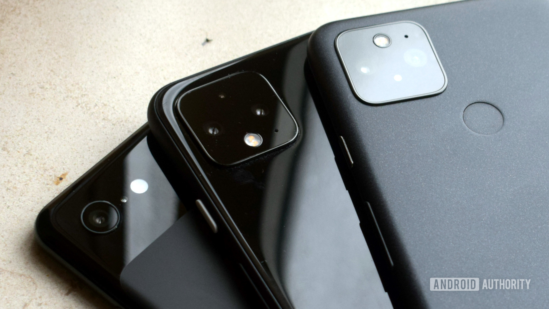 Google Pixel 5 Pixel 4 Pixel 3 cameras close