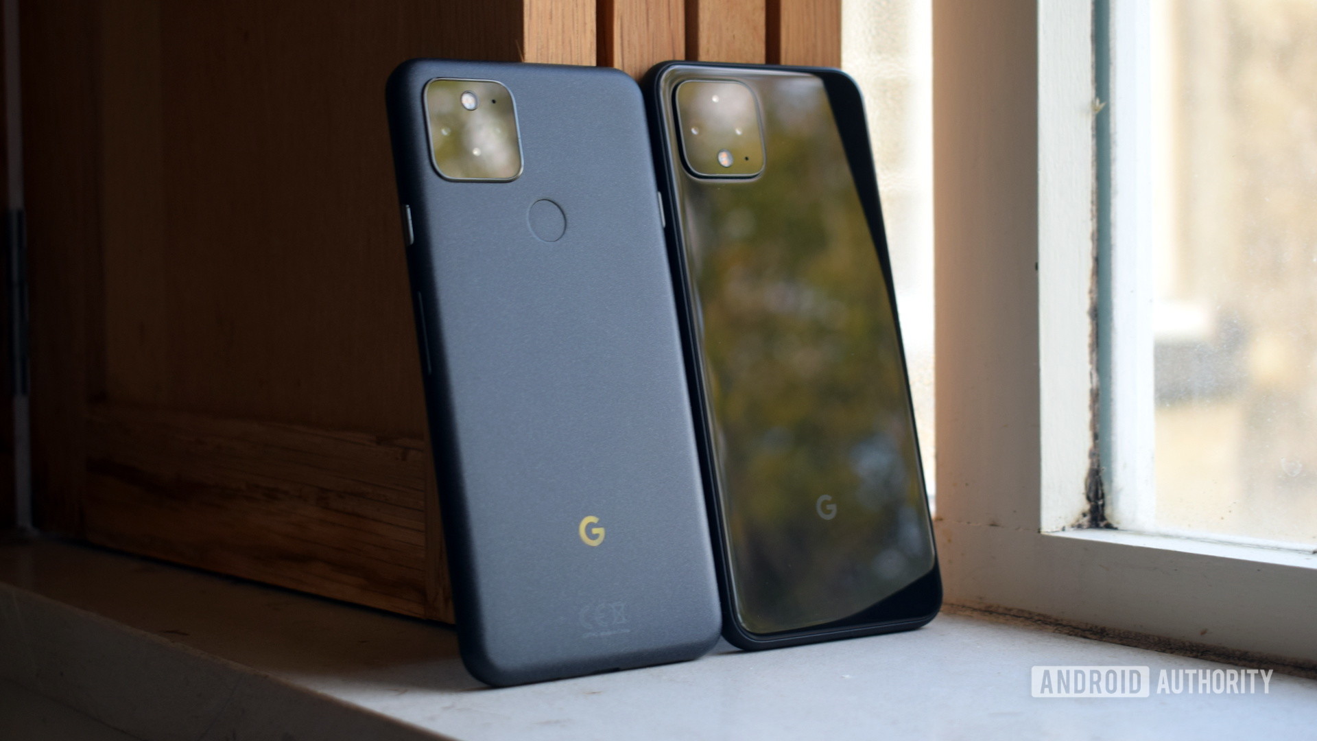 Google Pixel 5 vs Google Pixel 4 backs 2