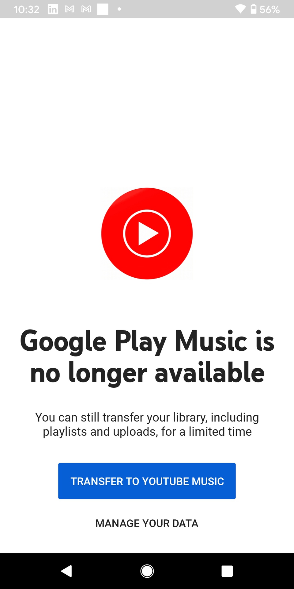 Google Play Music App Dead