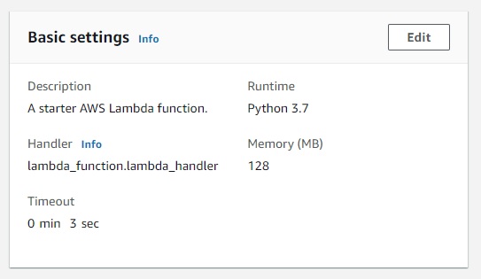 Cómo utilizar los ajustes de configuración de AWS Lambda