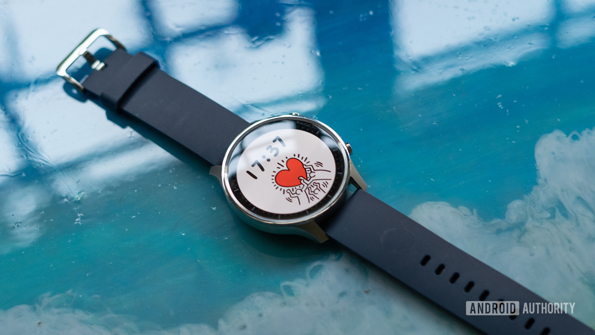 Mi Watch Revolve showing display and strap