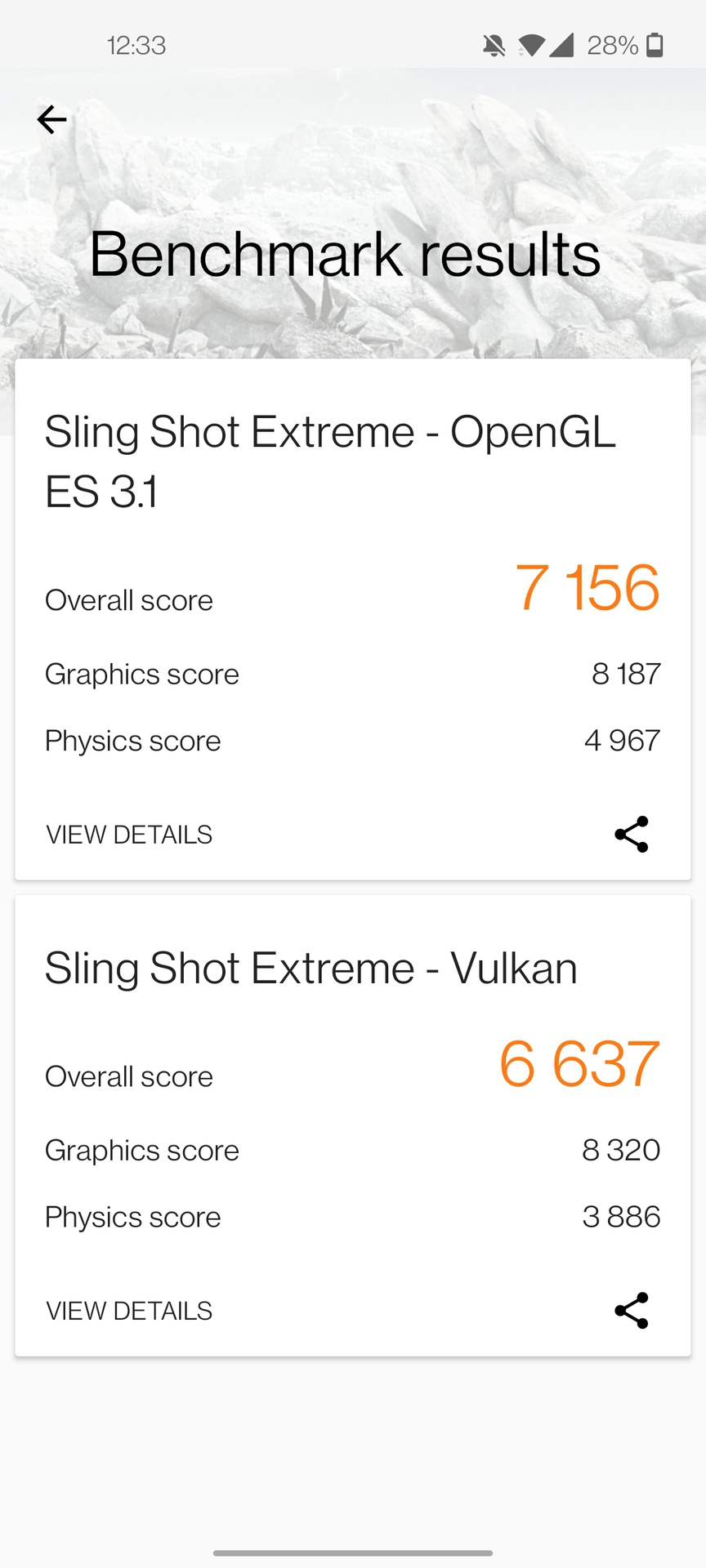 OnePlus 8T 3DMark score