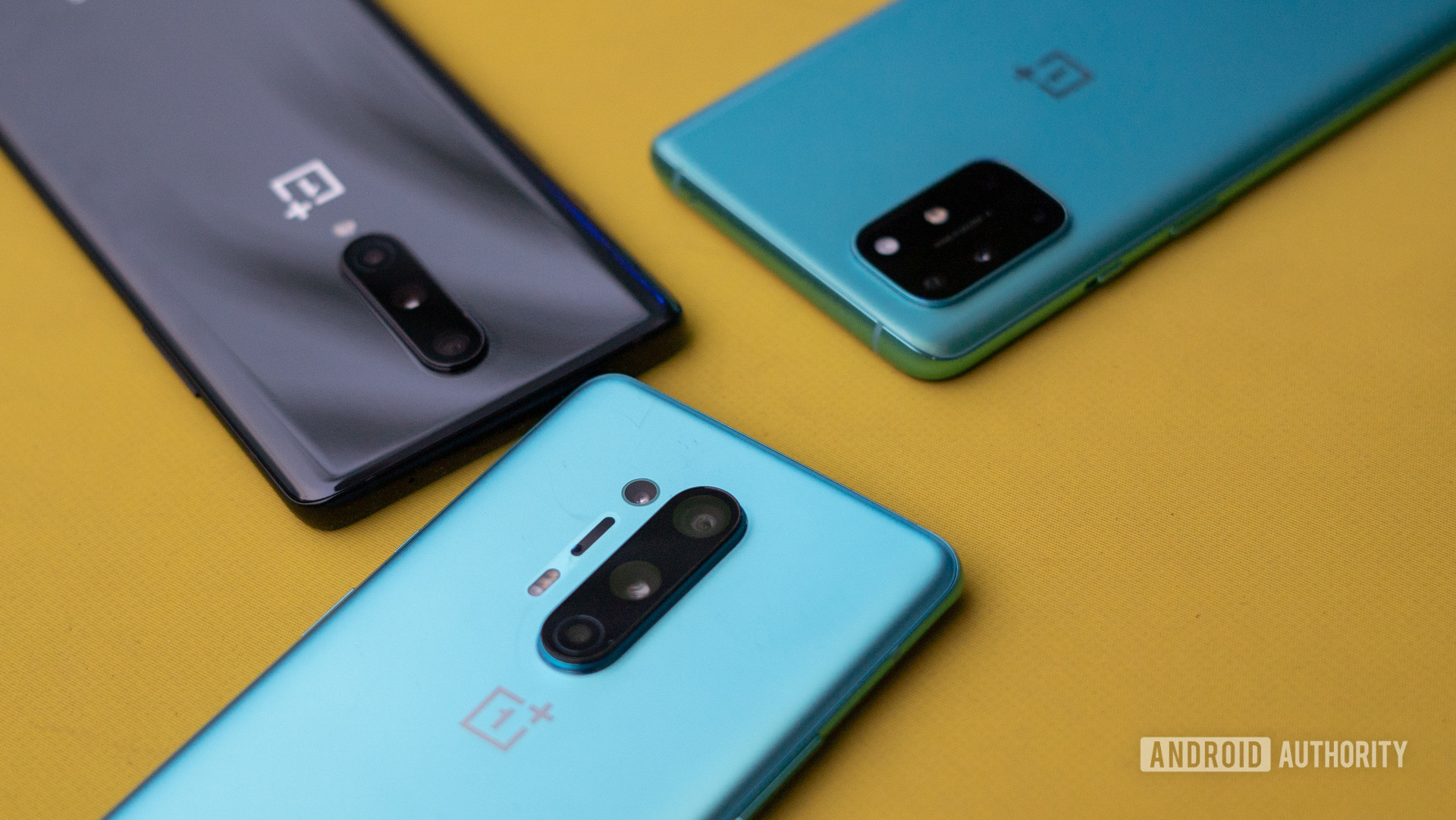 OnePlus 8T vs OnePlus 8 vs OnePlus 8 Pro side of camera modules