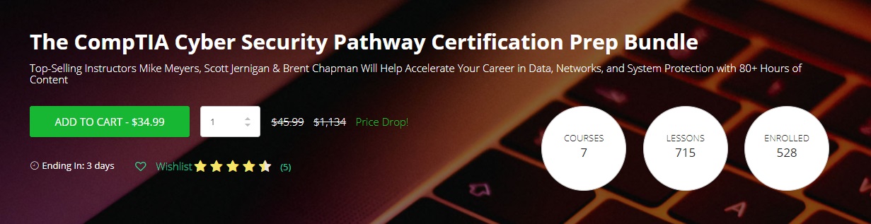 The CompTIA Cyber Security Pathway Certification Prep Bundle