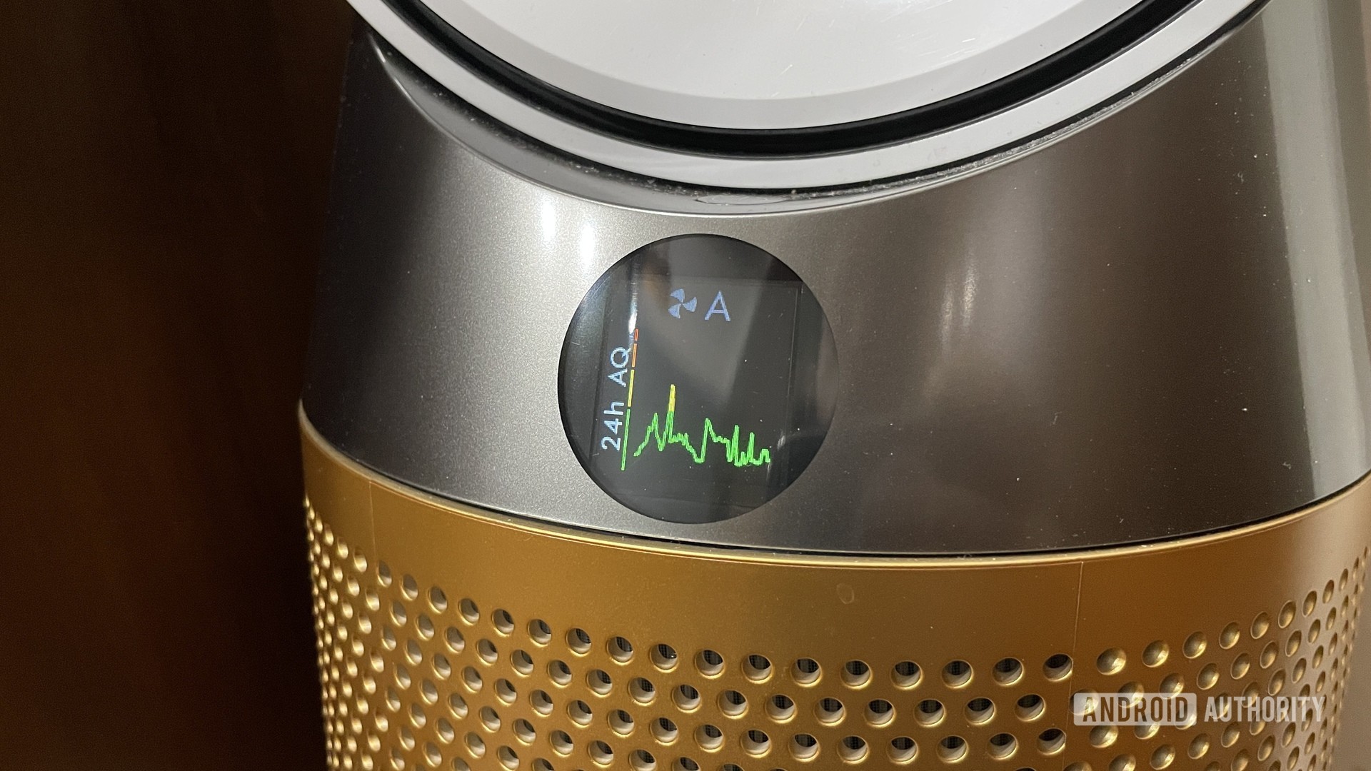 Dyson Pure HotCool Cryptomic air purifier AQI display
