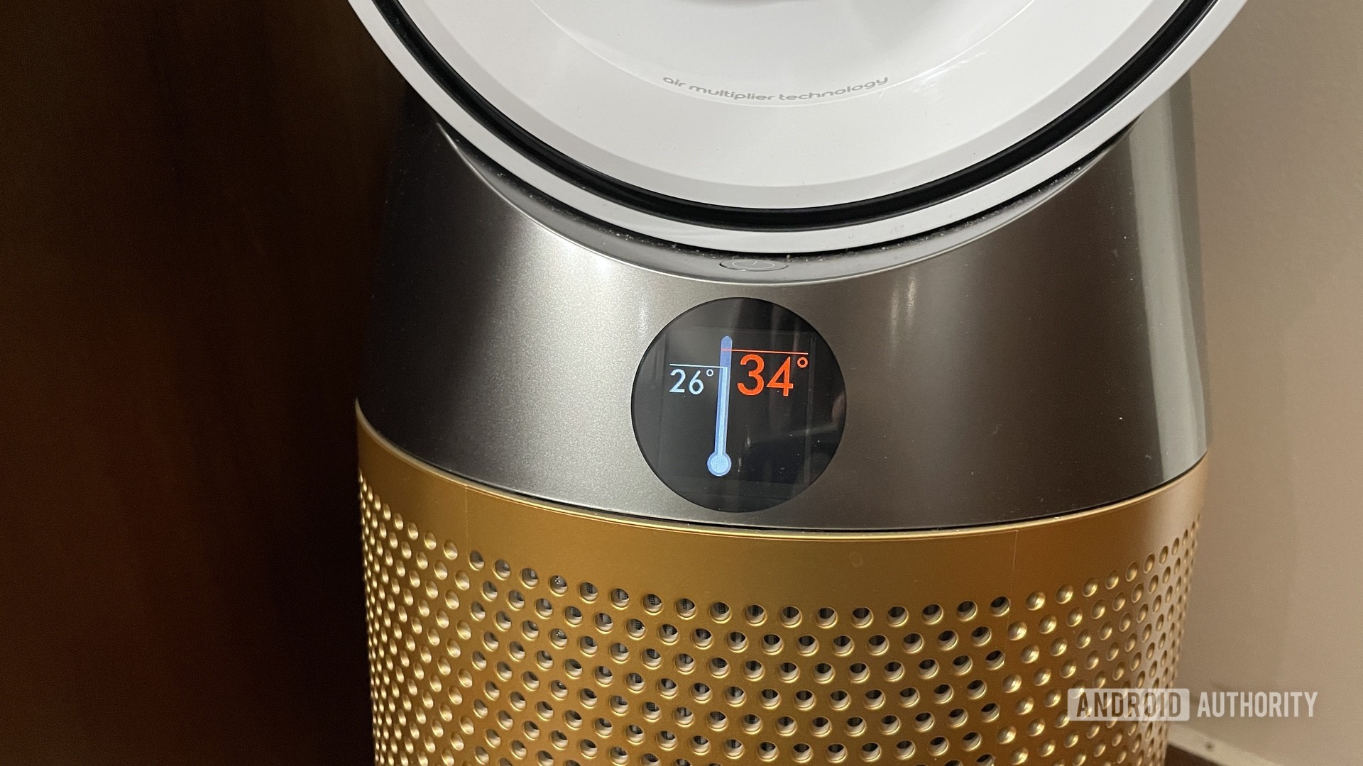 Dyson Pure HotCool Cryptomic air purifier heating temperature