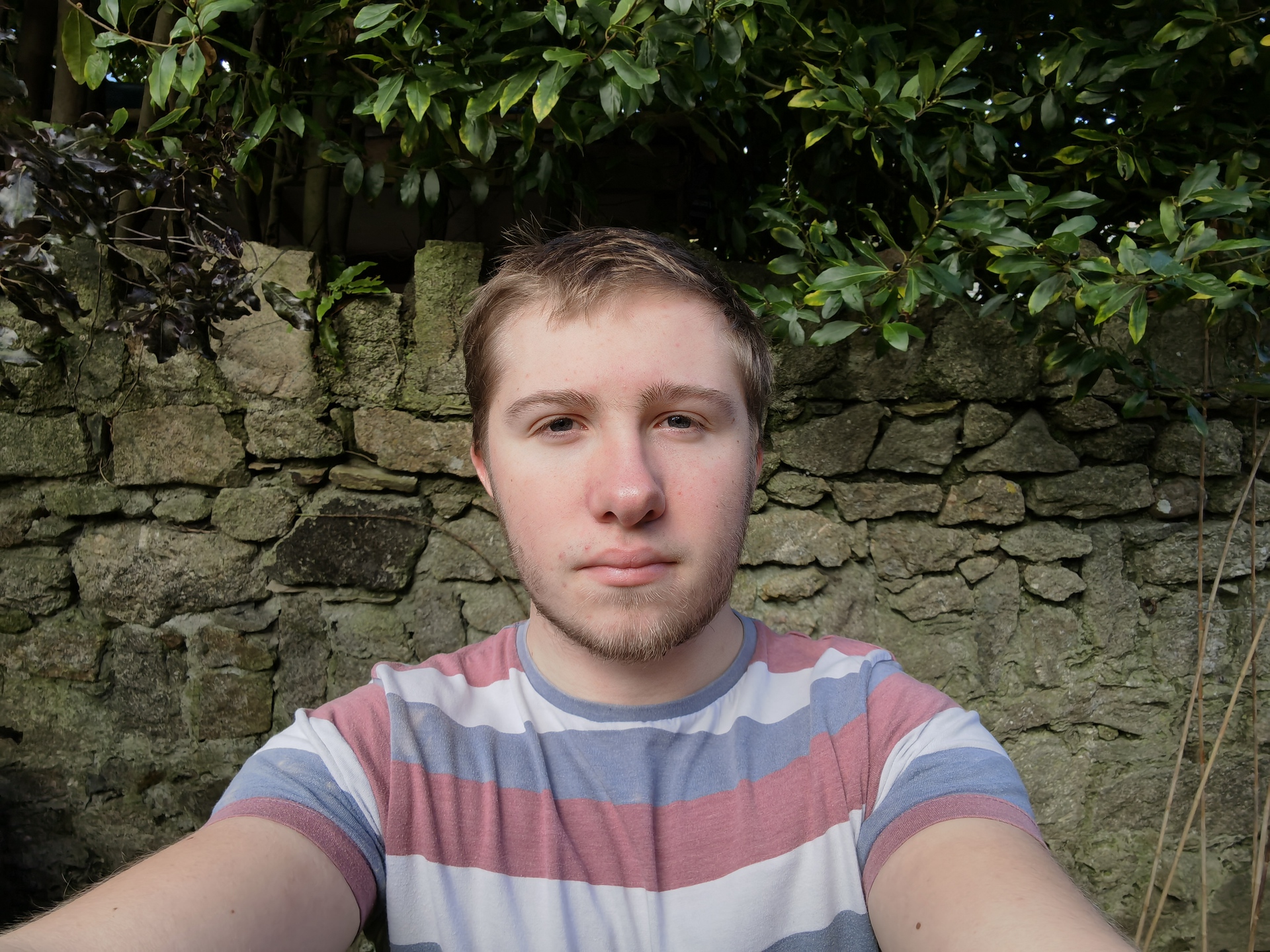 HUAWEI Mate 40 Pro selfie sample next to a wall