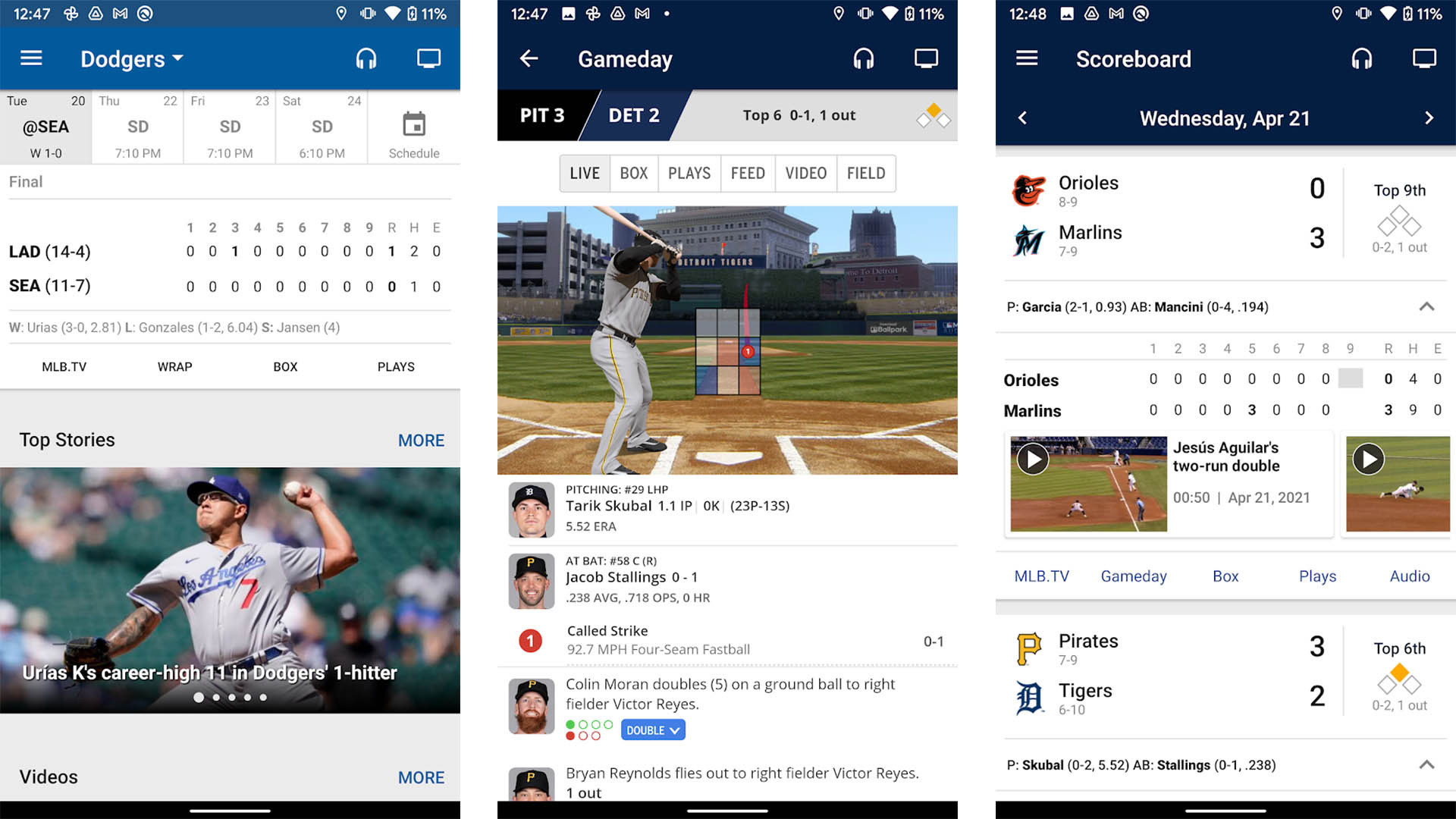 MLB At Bat screenshot 2021