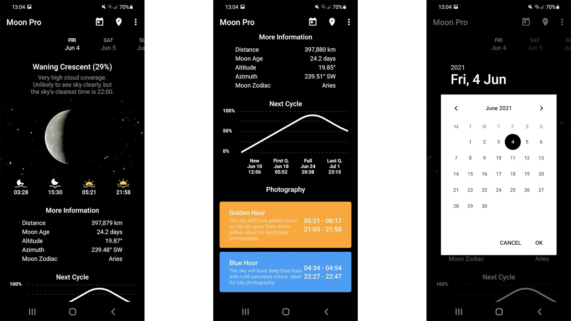 Moon Phase Calculator Free – Apps on Google Play