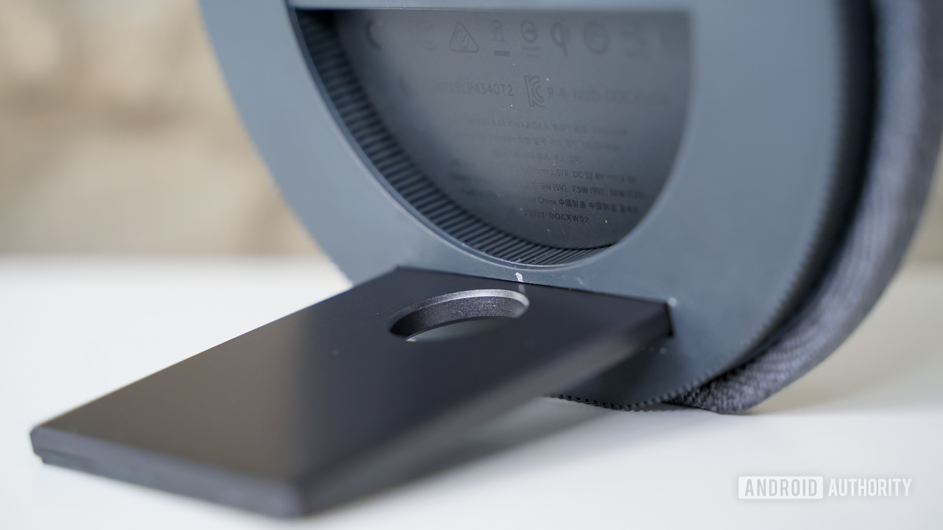 Native Union Dock Wireless Charger stand closeup