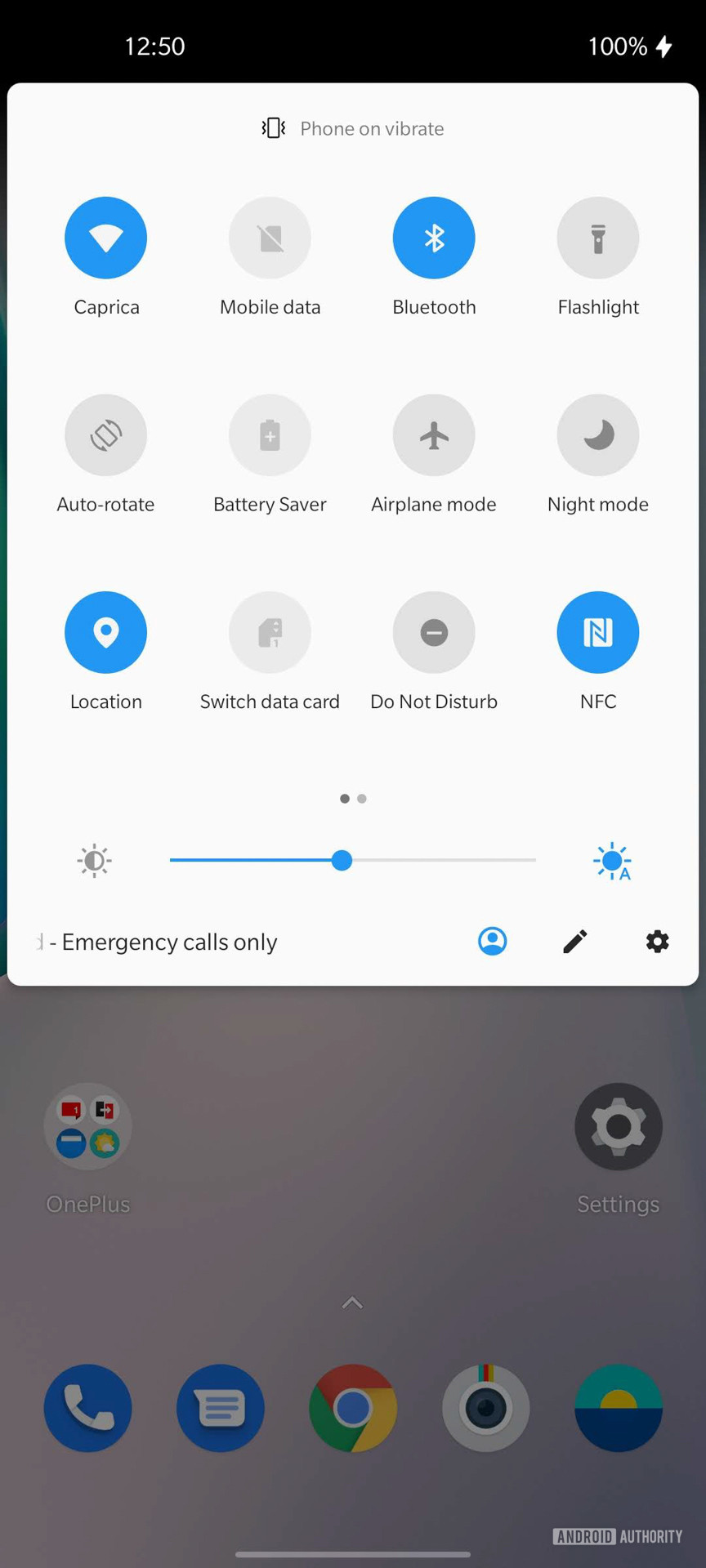 OnePlus Nord N10 5G quick settings