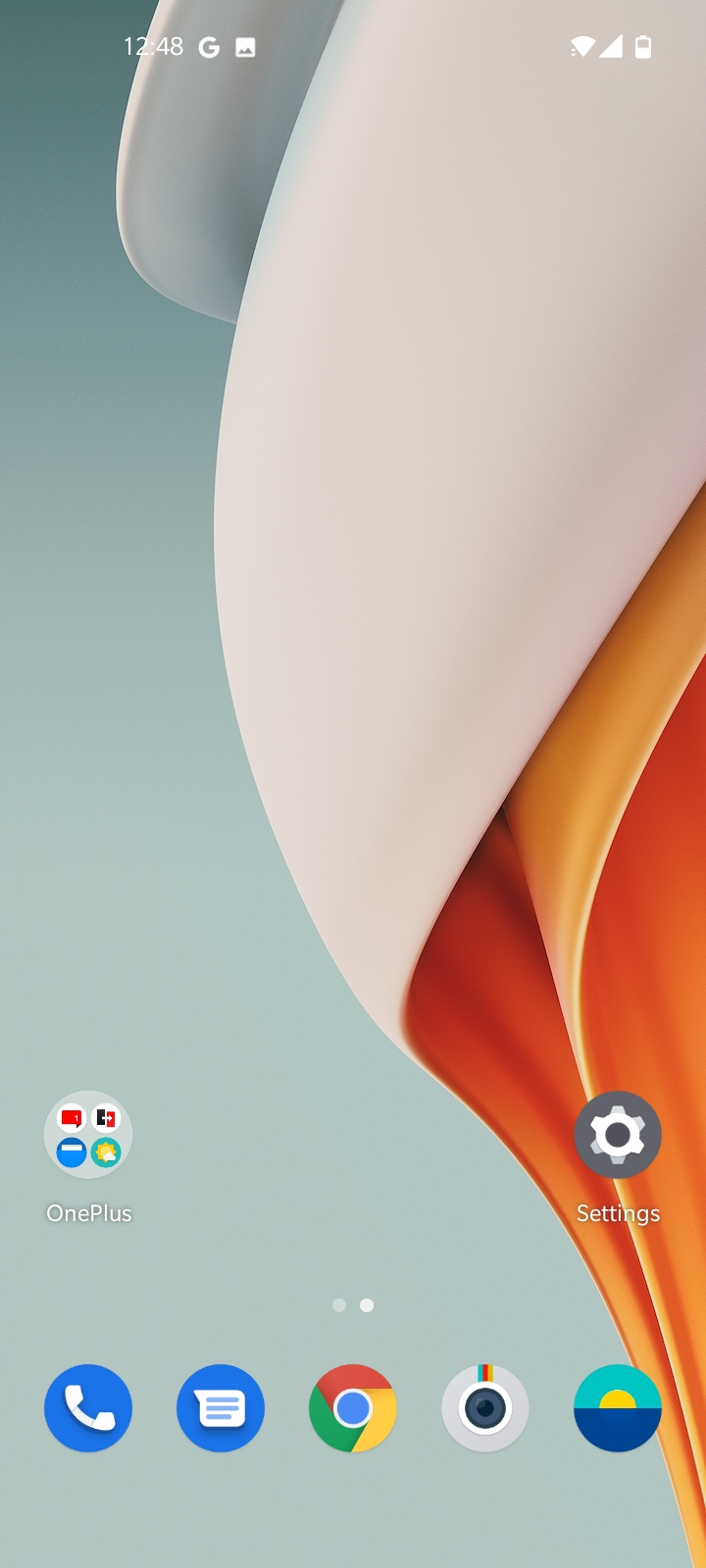 OnePlus Nord N100 default second screen