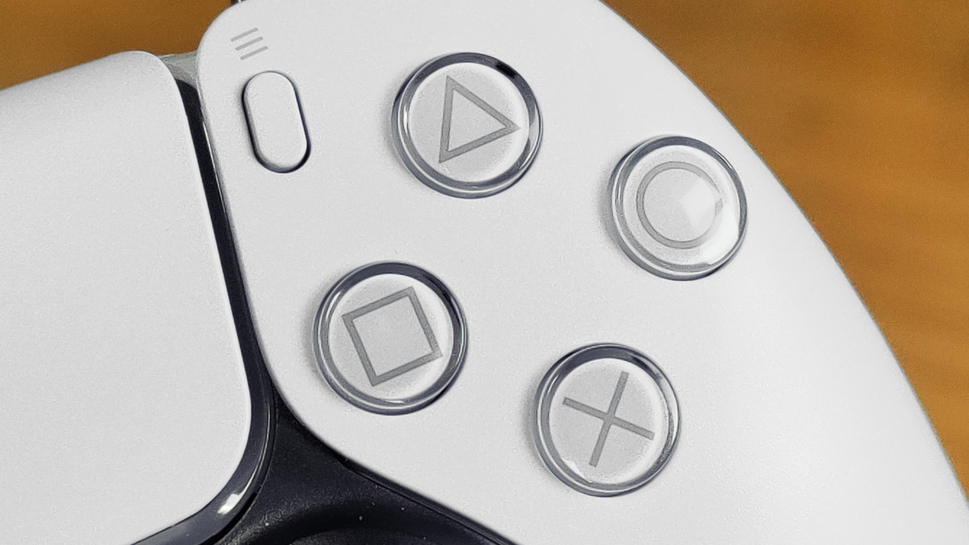 PlayStation 5 DualSense Controller Closeup of Buttons