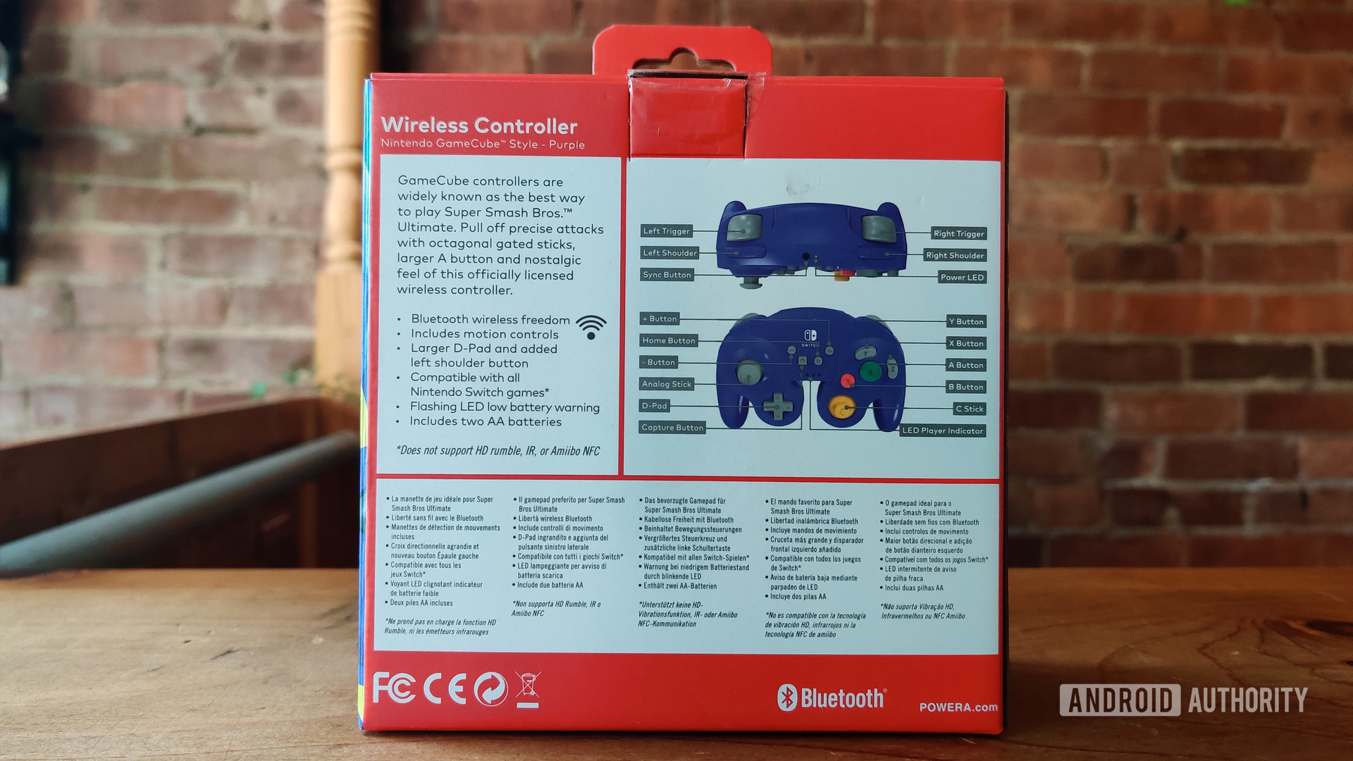 PowerA GameCube Wireless Controller for Nintendo Switch Review Box Back
