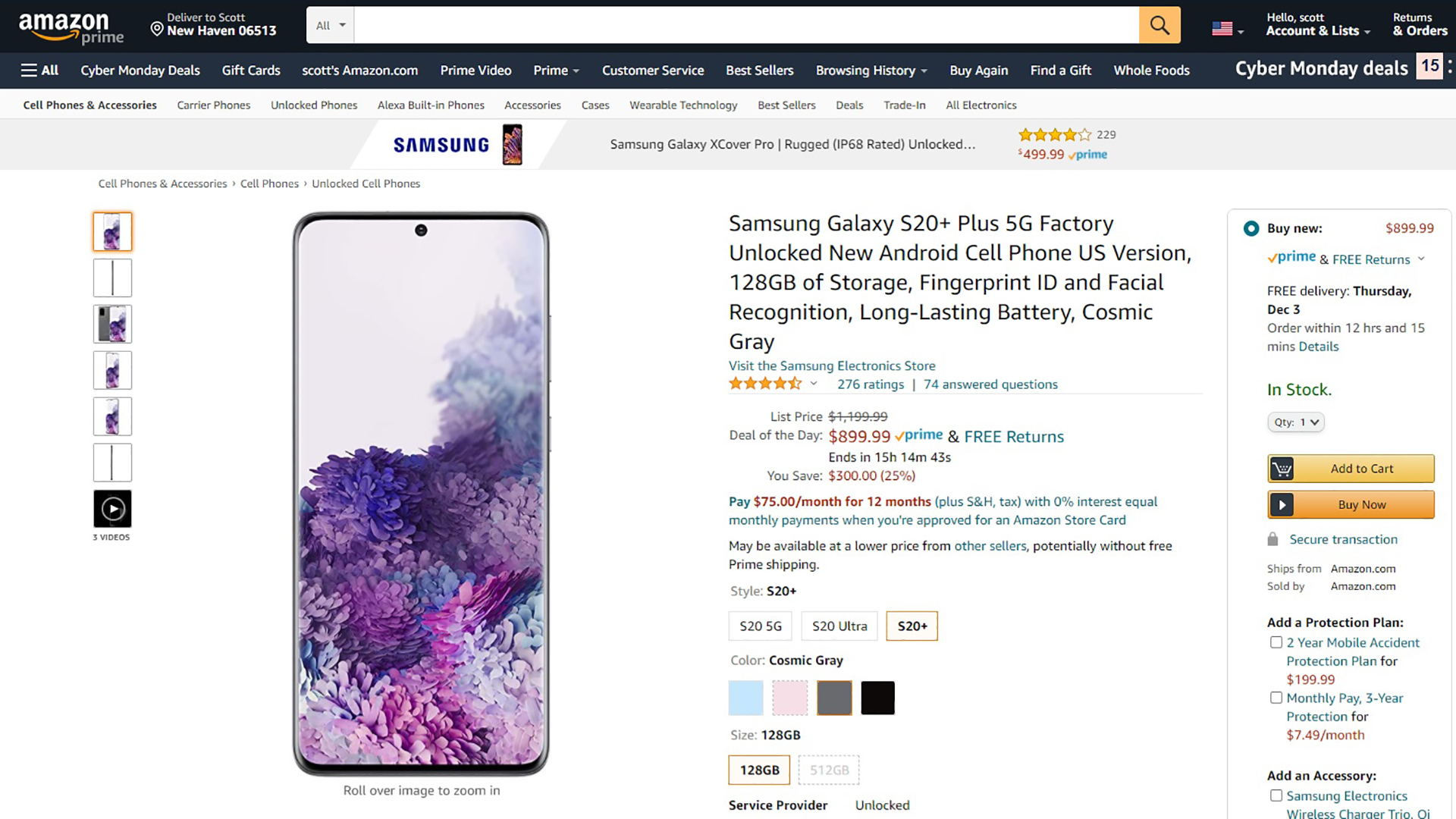 Samsung Galaxy S20 Plus Deal CM 2020