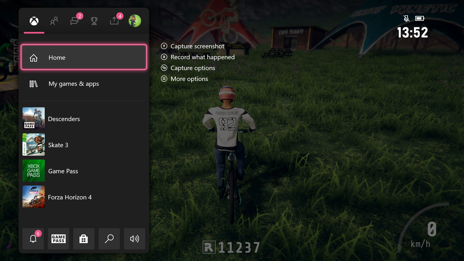 Xbox Series S Xbox button screenshot