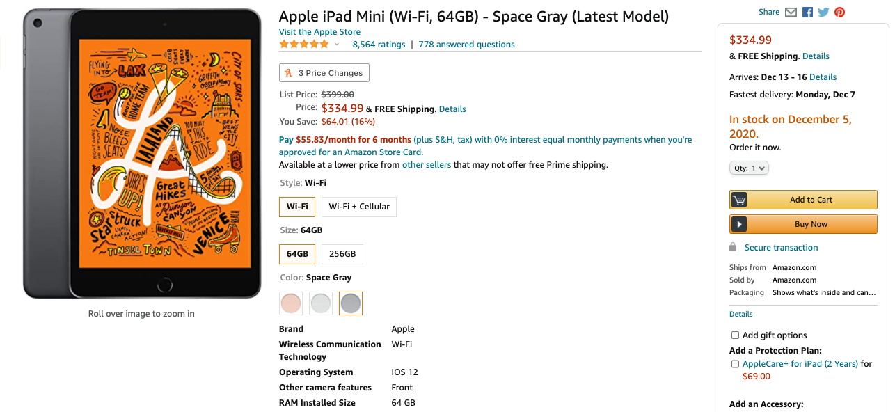 Apple iPad Mini deal Amazon