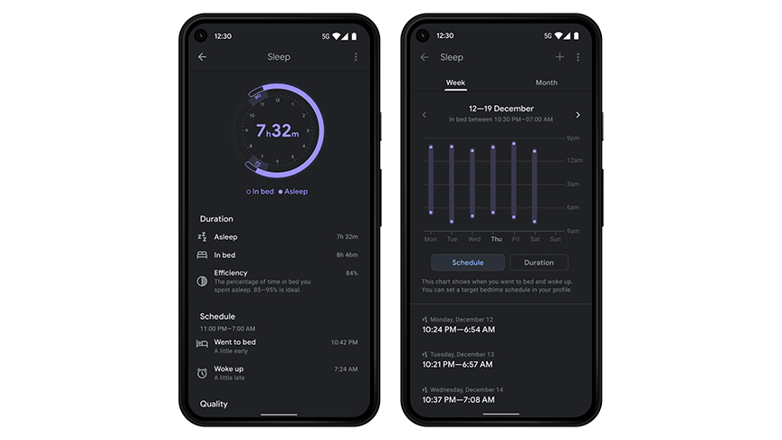 google fit sleep tracking new features