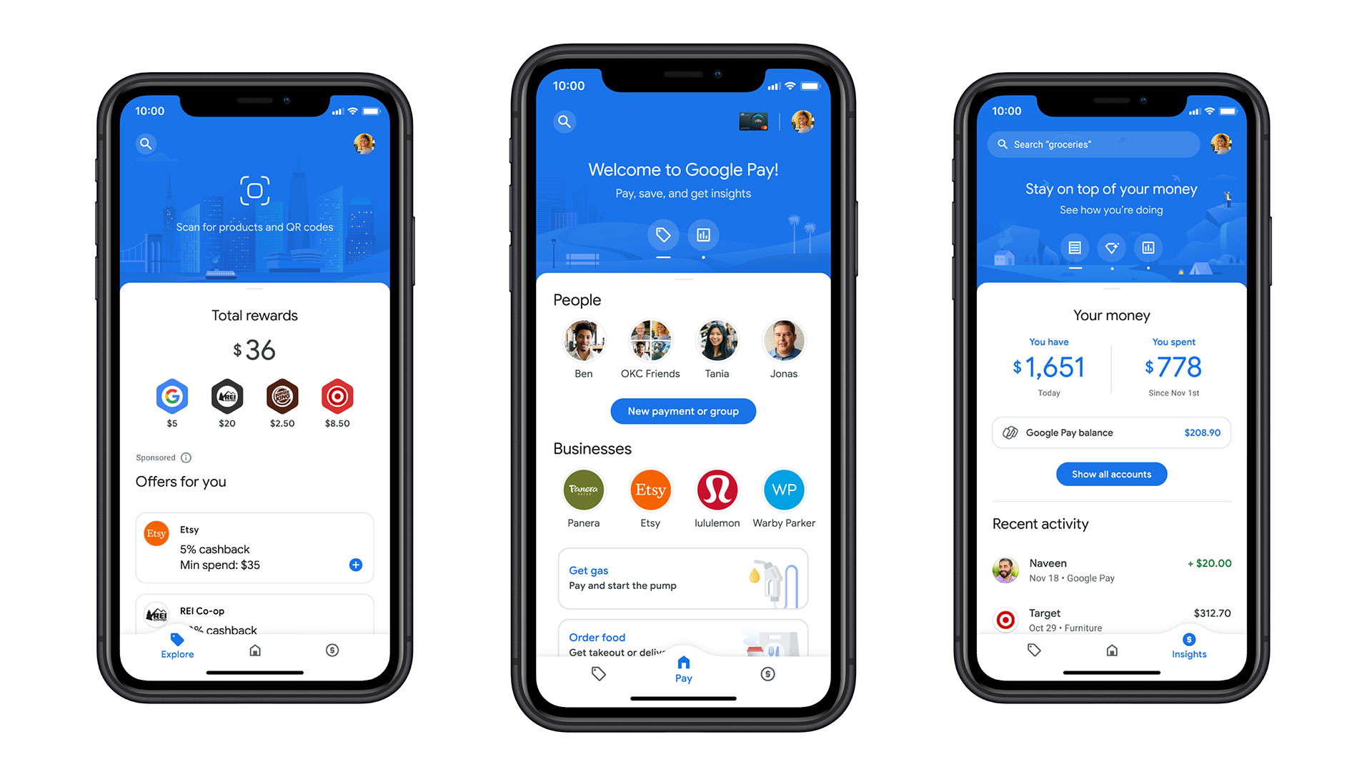 google pay ios iphone android redesign 2020