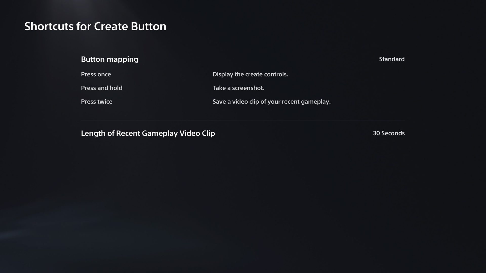 Shortcuts to create a playstation 5 button