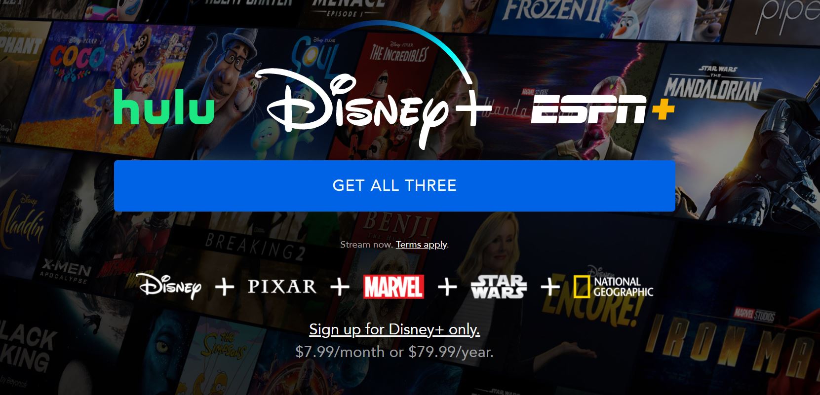 Disney Plus Hulu ESPN Plus Bundle Deal