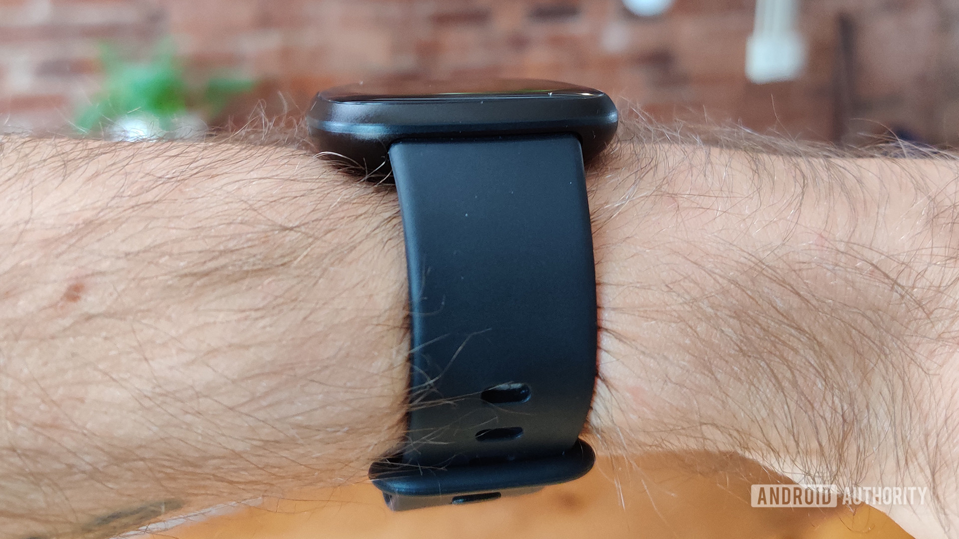Fitbit Versa 3 Review Side View on Wrist