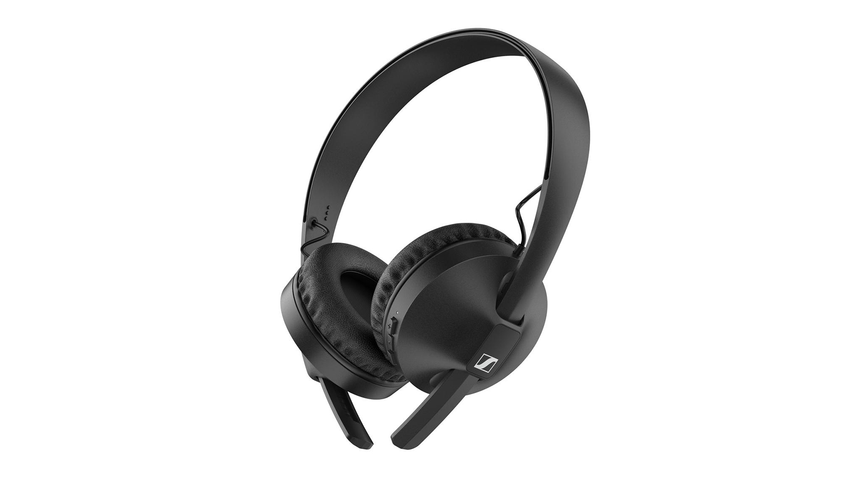 The Sennheiser HD 250BT Bluetooth on-ear headphones.