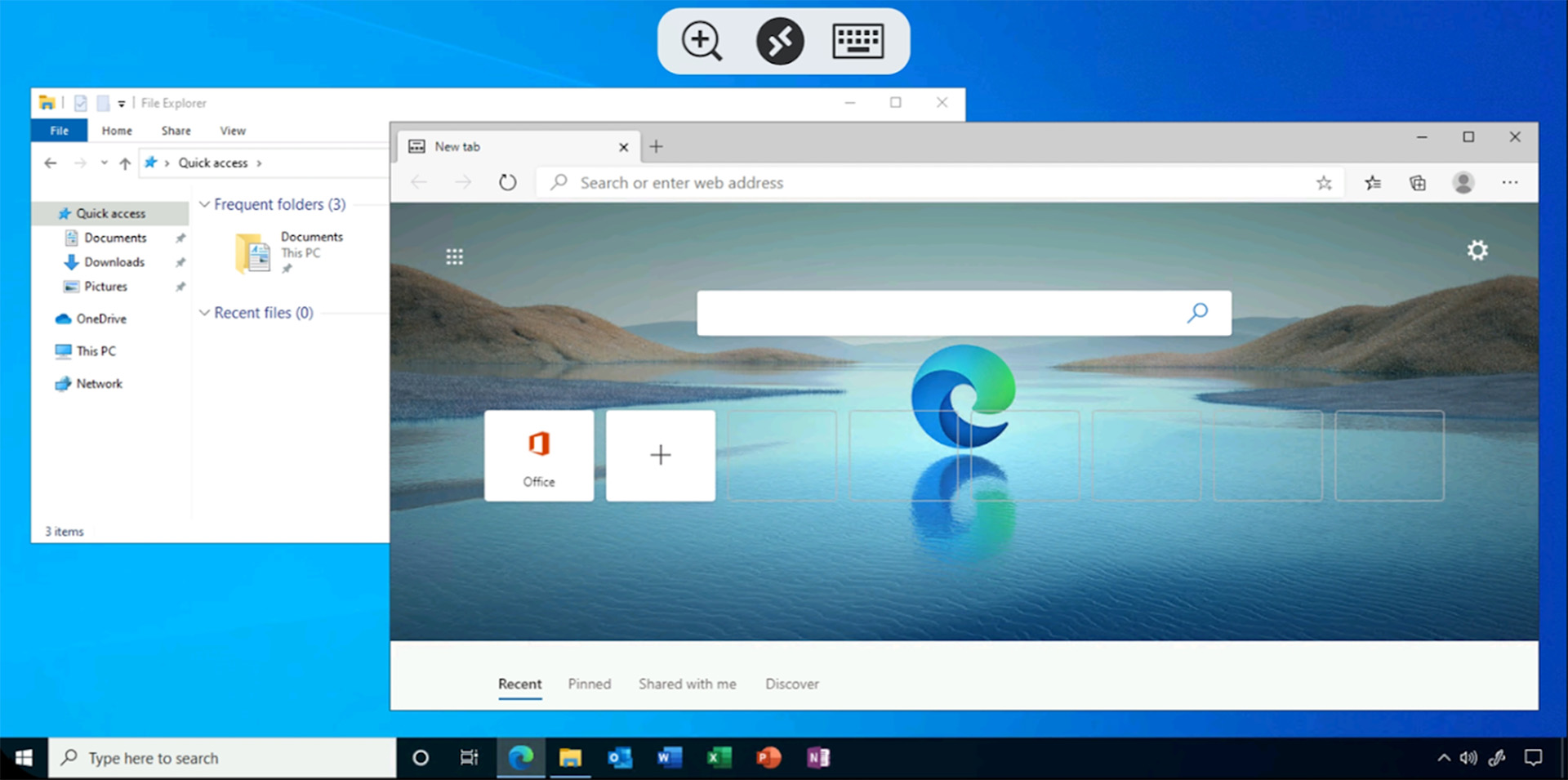 Captura de pantalla de escritorio remoto de Microsoft 2021