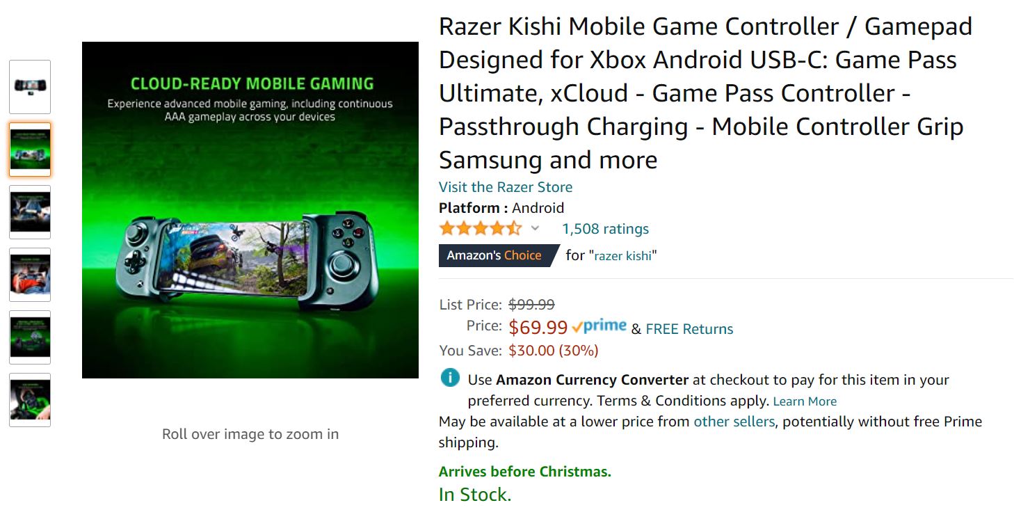 Razer Kishi Xbox edition Amazon Deal