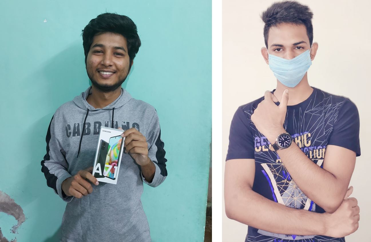 Shriganesh J and Anshuman M giveaway winners