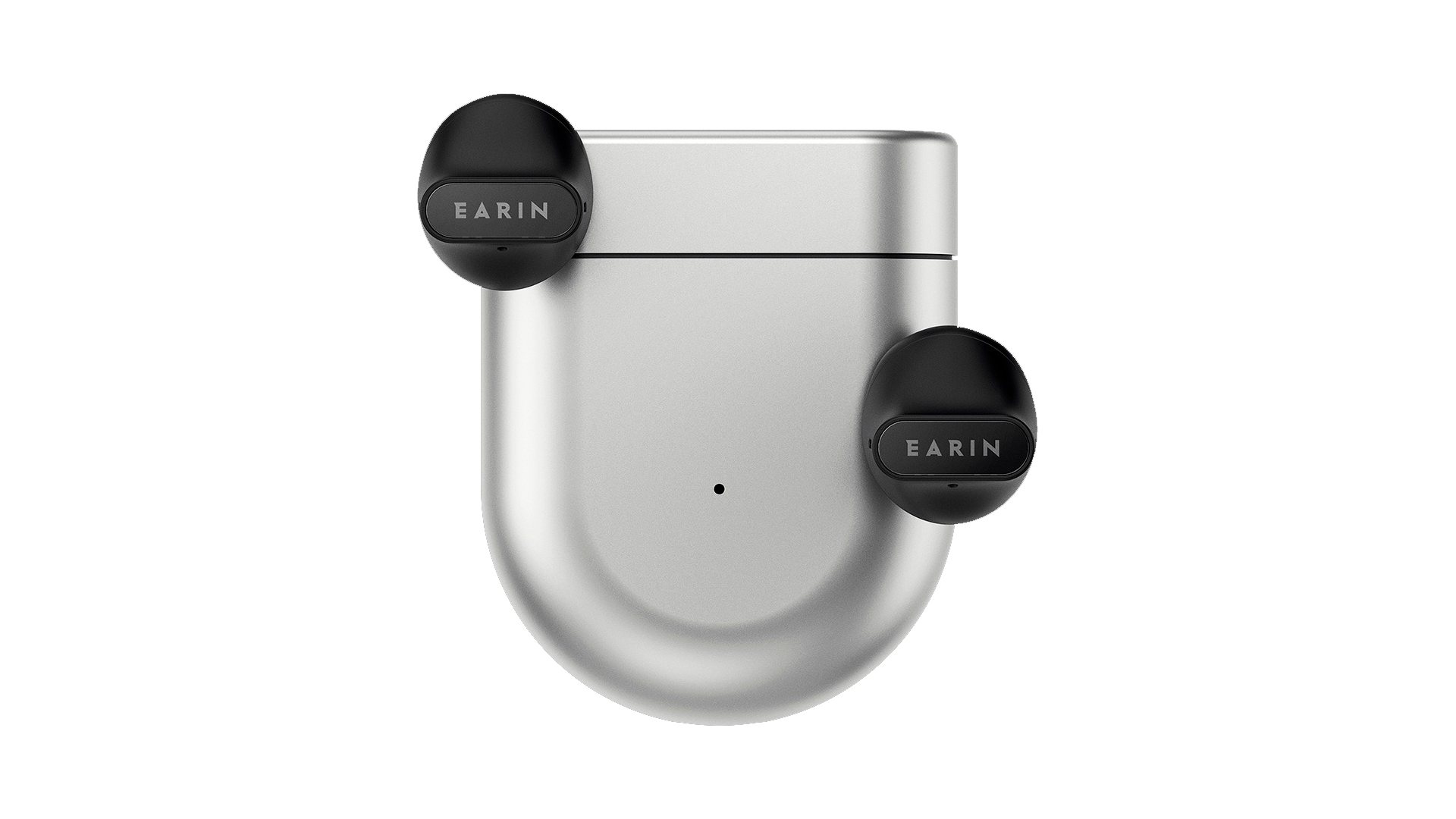 The Earin A-3 true wireless earbuds on a white background