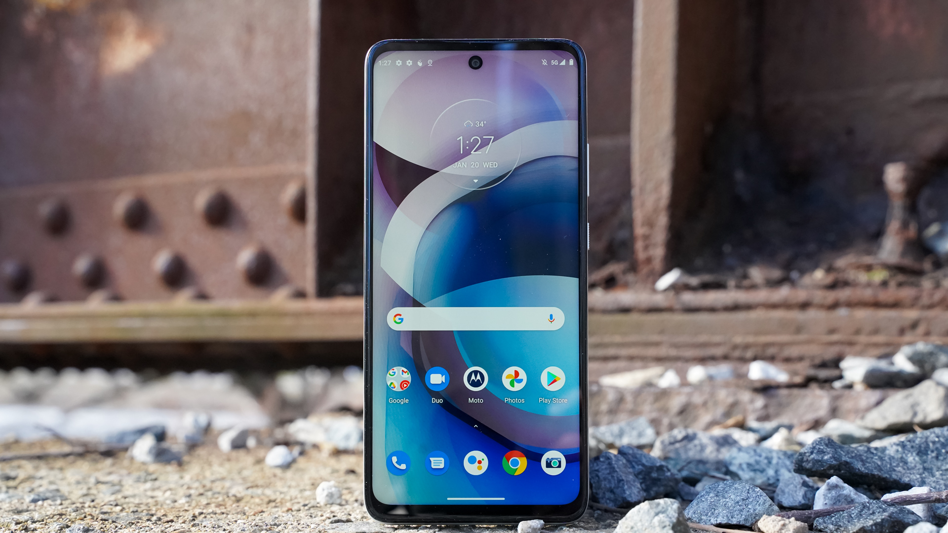 Motorola One 5G Ace front face centered