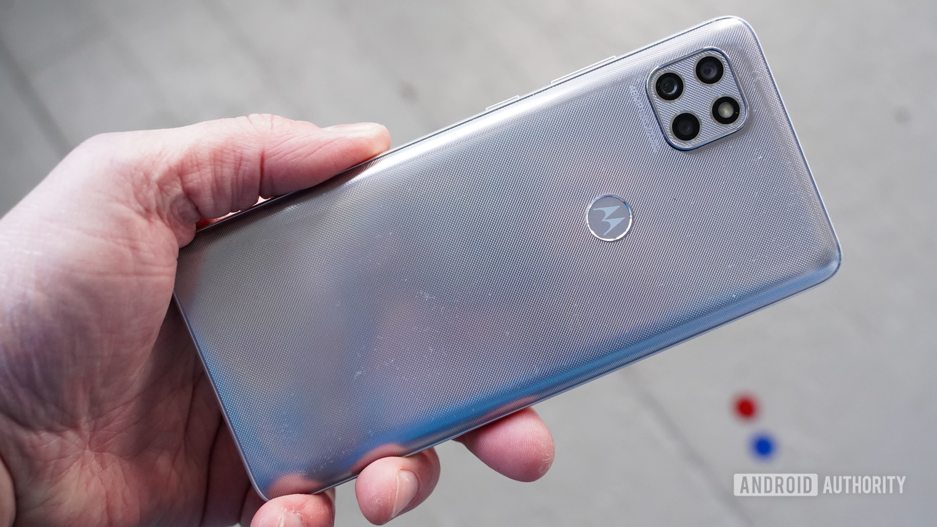 Motorola One 5G Ace rear in hand