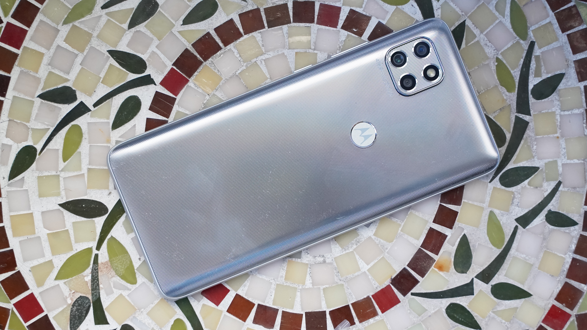 Motorola One 5G Ace rear with tiles