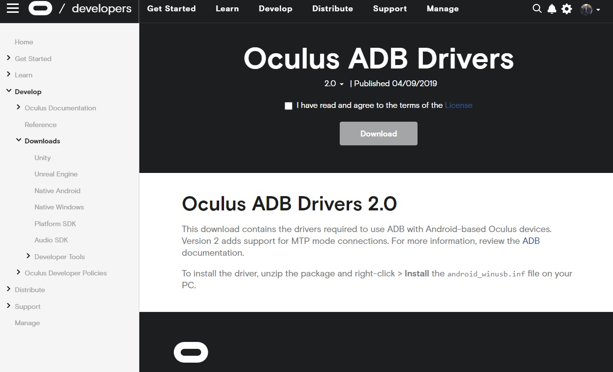 Oculus ADB Drivers