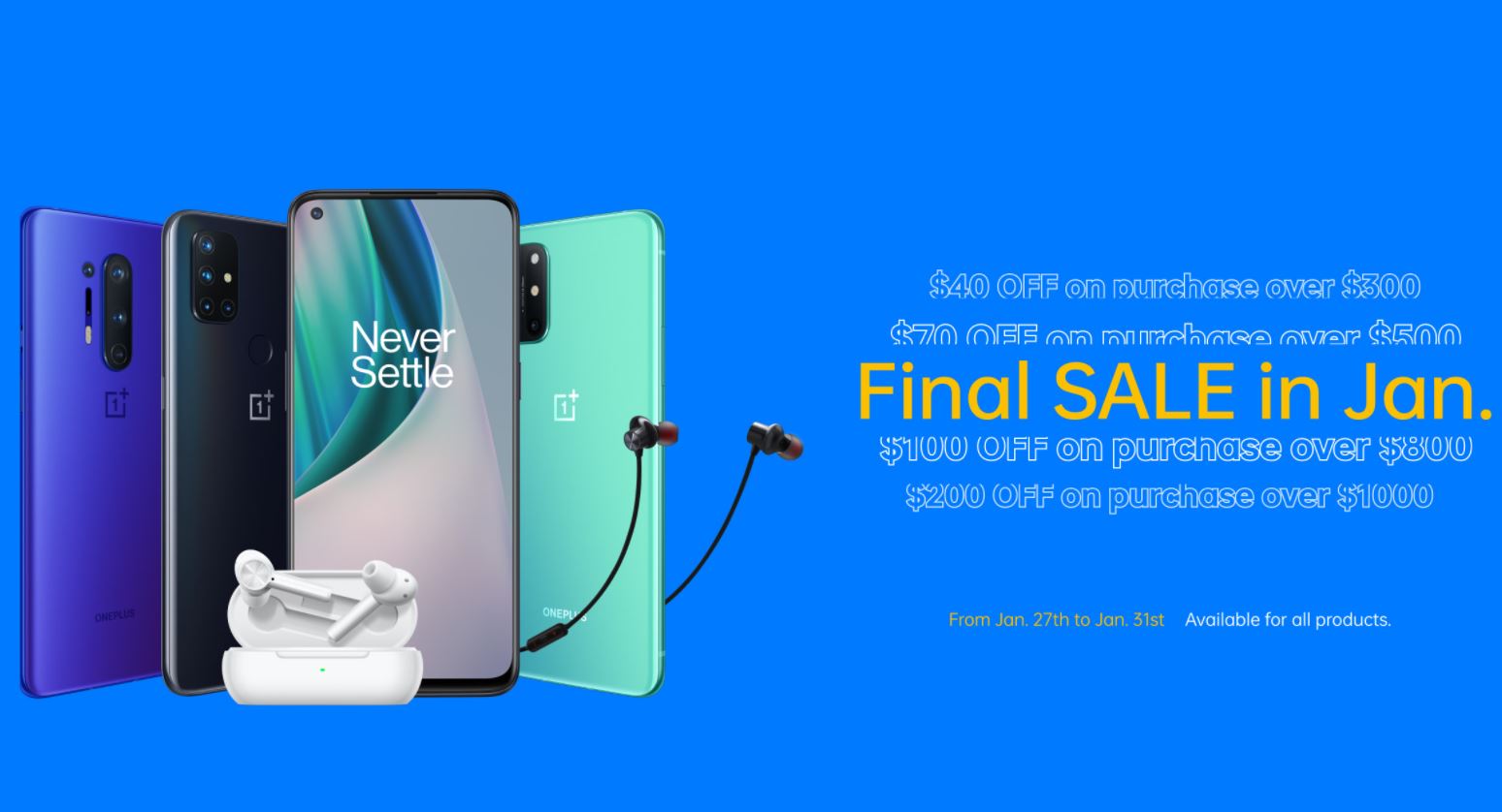 OnePlus Final Sale in January Promo Image