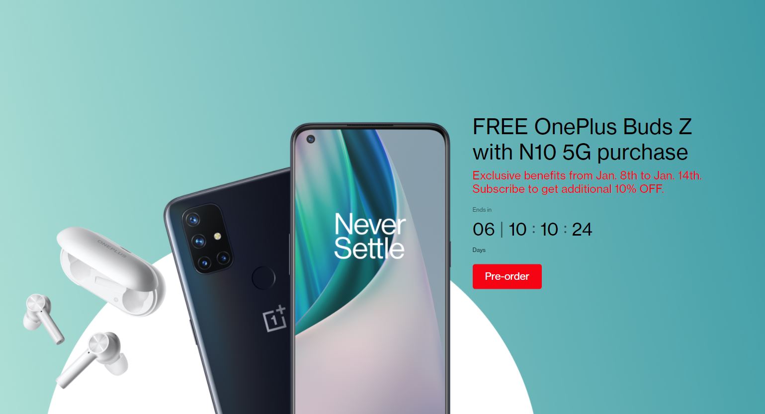 OnePlus Nord N10 Buds Z Deal