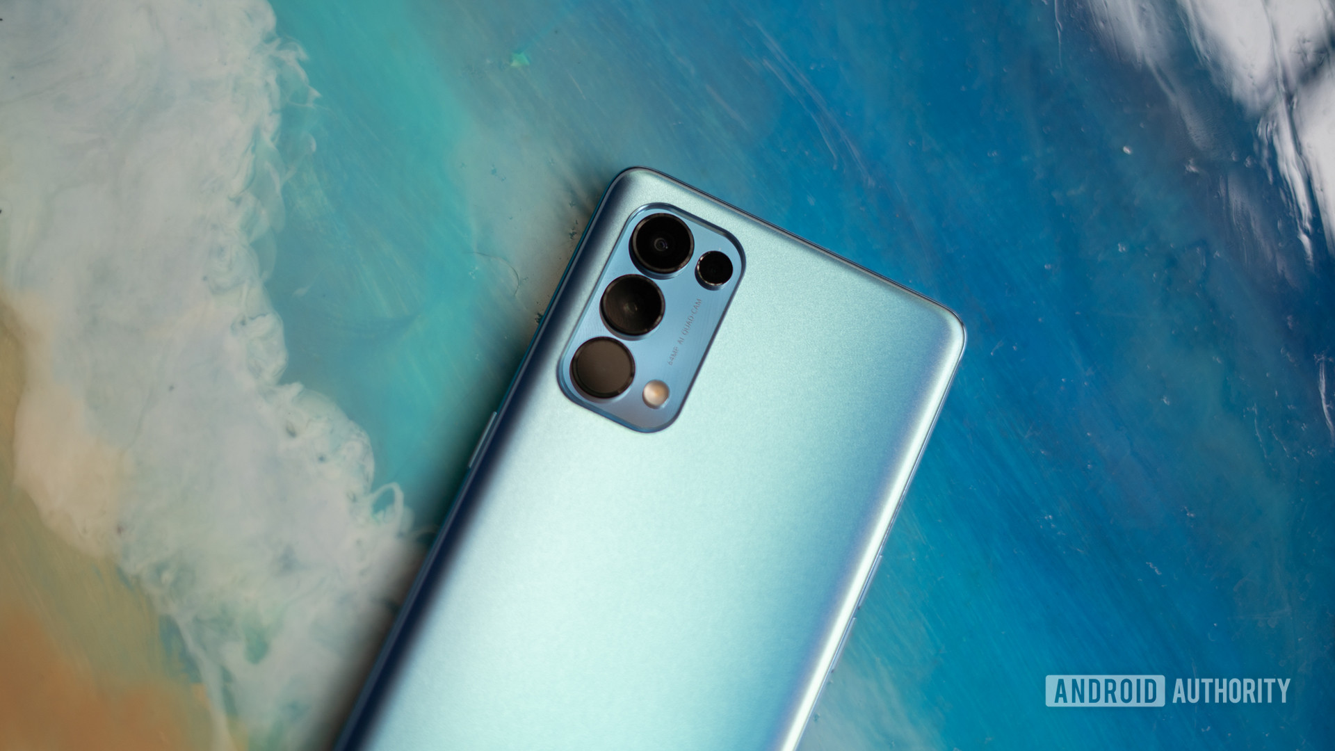 OPPO Reno 5 Pro close up on camera