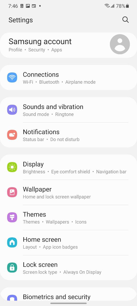 Samsung Galaxy S21 Utlra OneUI 3.1 screenshot 3