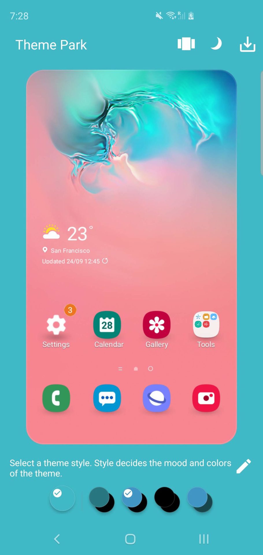 Samsung Theme Park Themes and Style 2