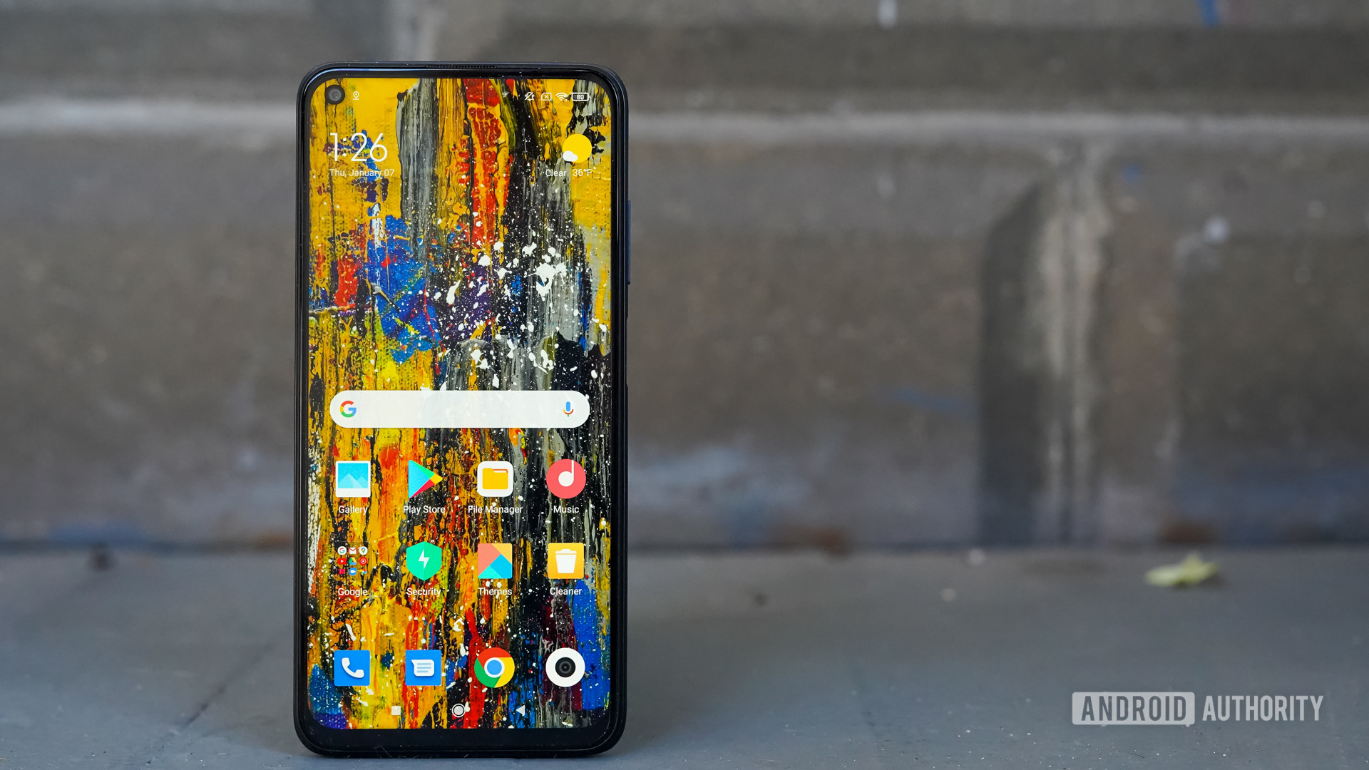 Xiaomi Redmi Note 9T front panel