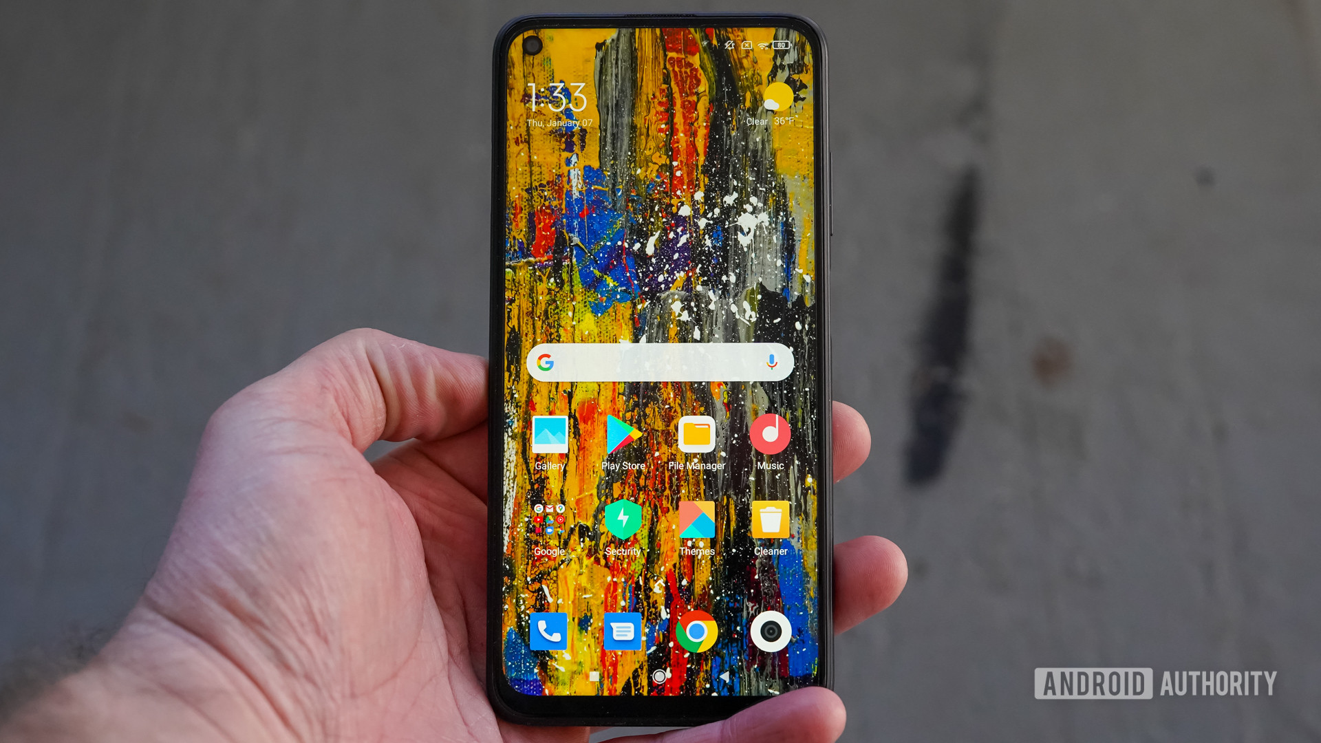 Xiaomi Redmi Note 9T front profile