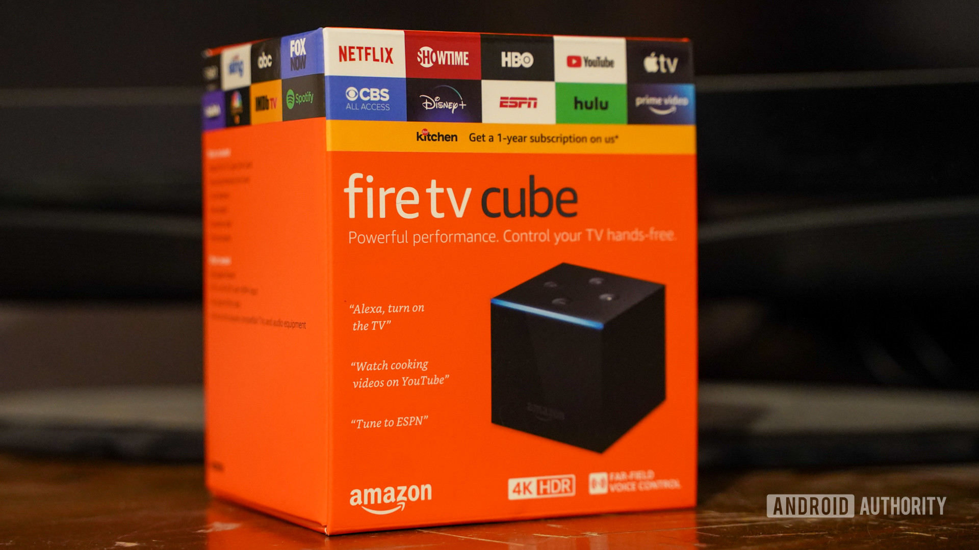 Amazon Fire TV Cube in box