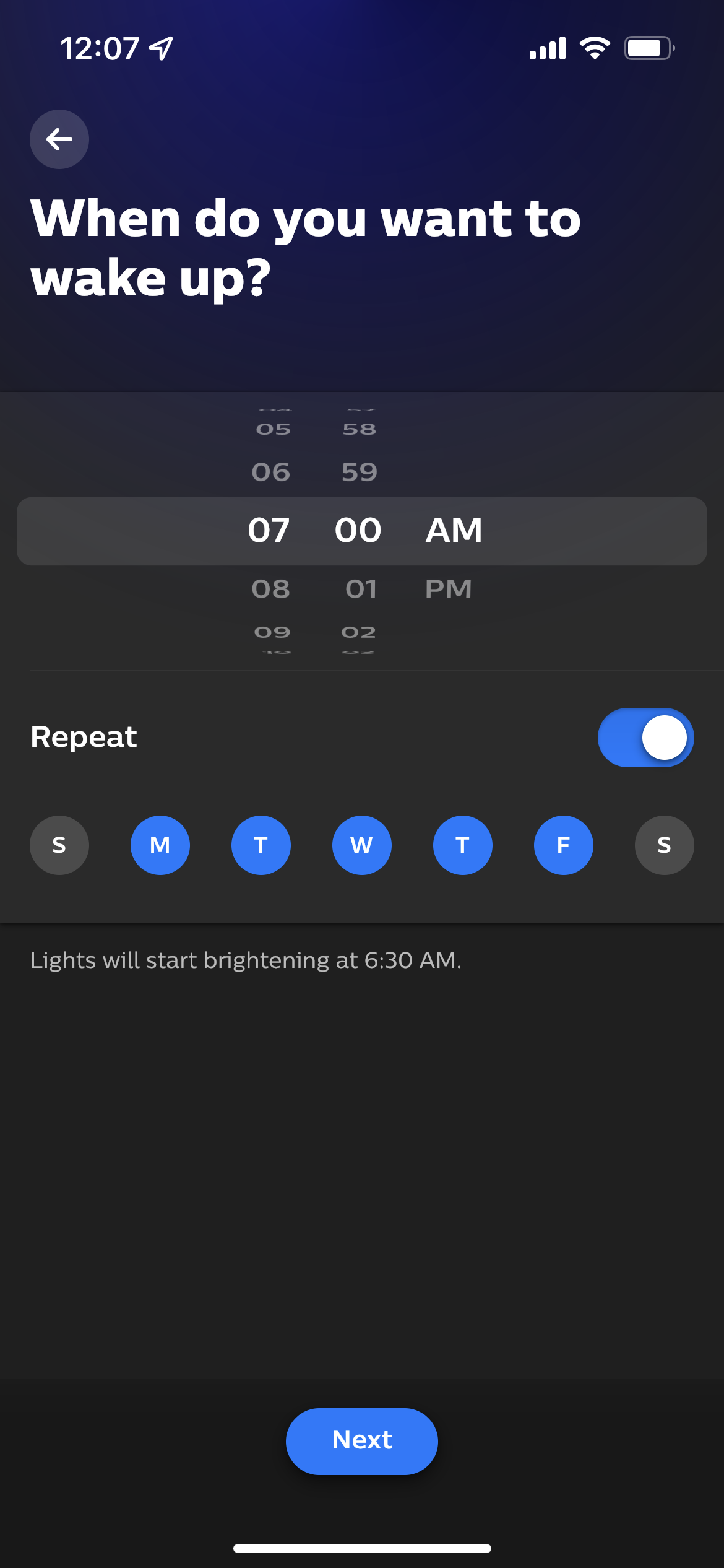 Configuring a wake up automation for Philips Hue