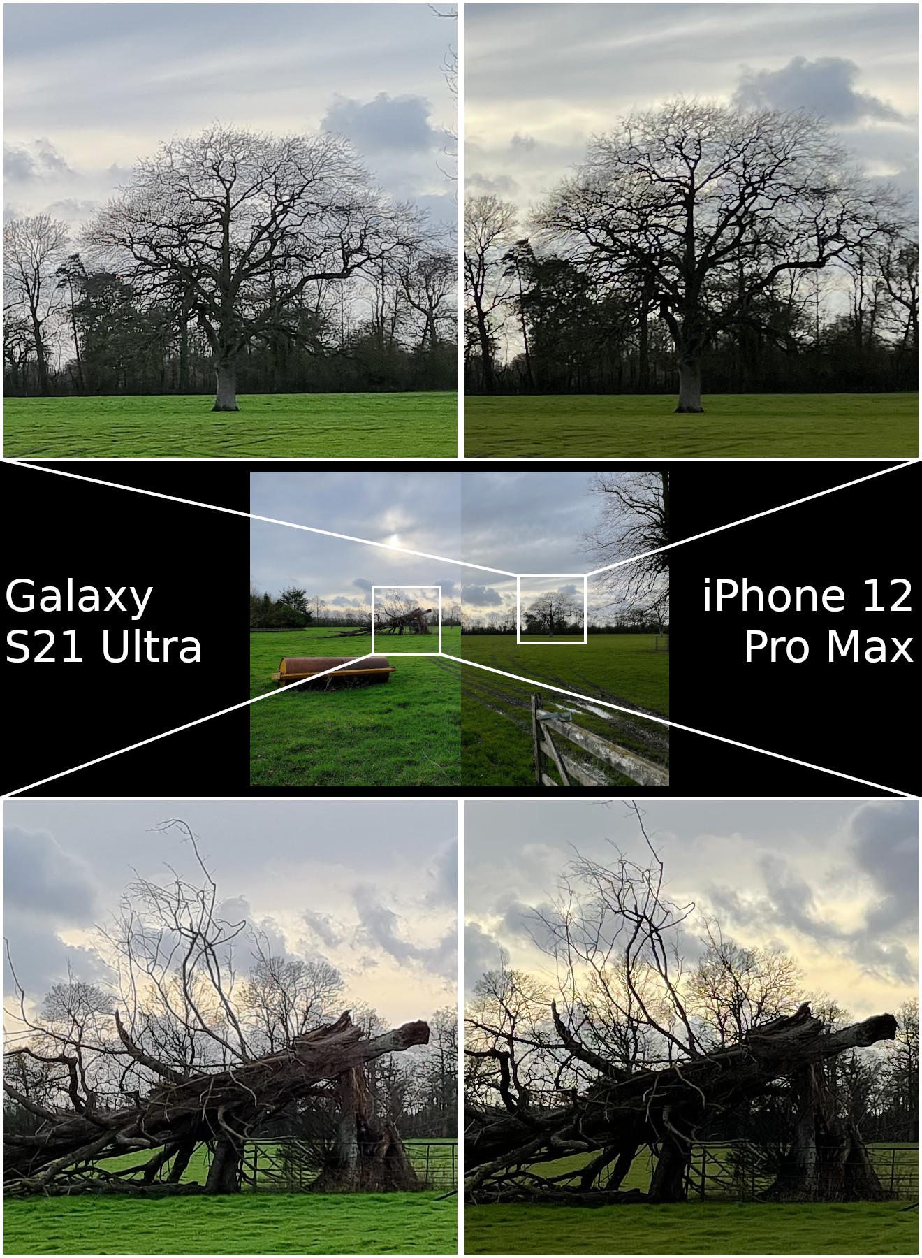 HDR Samsung Galaxy S21 Ultra vs Apple iPhone 12 Pro Max
