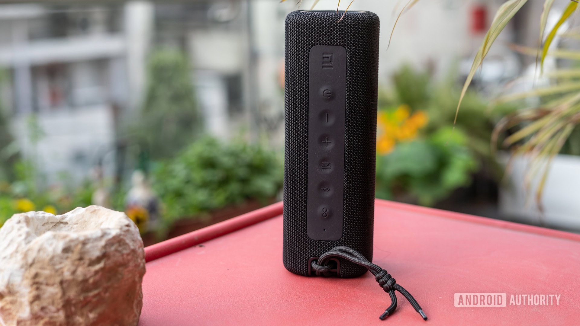 Mi Portable Bluetooth Speaker showing buttons and controls