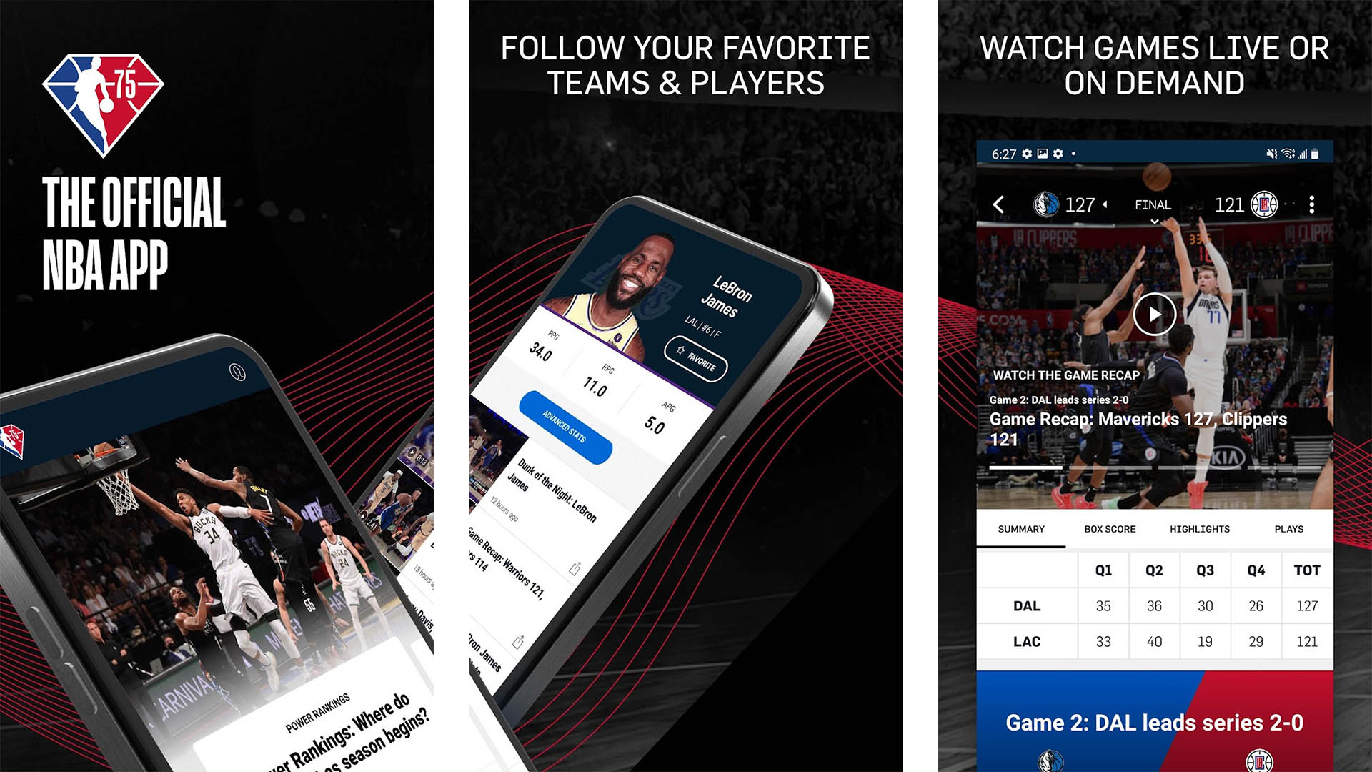 NBA Official App screenshot 2022