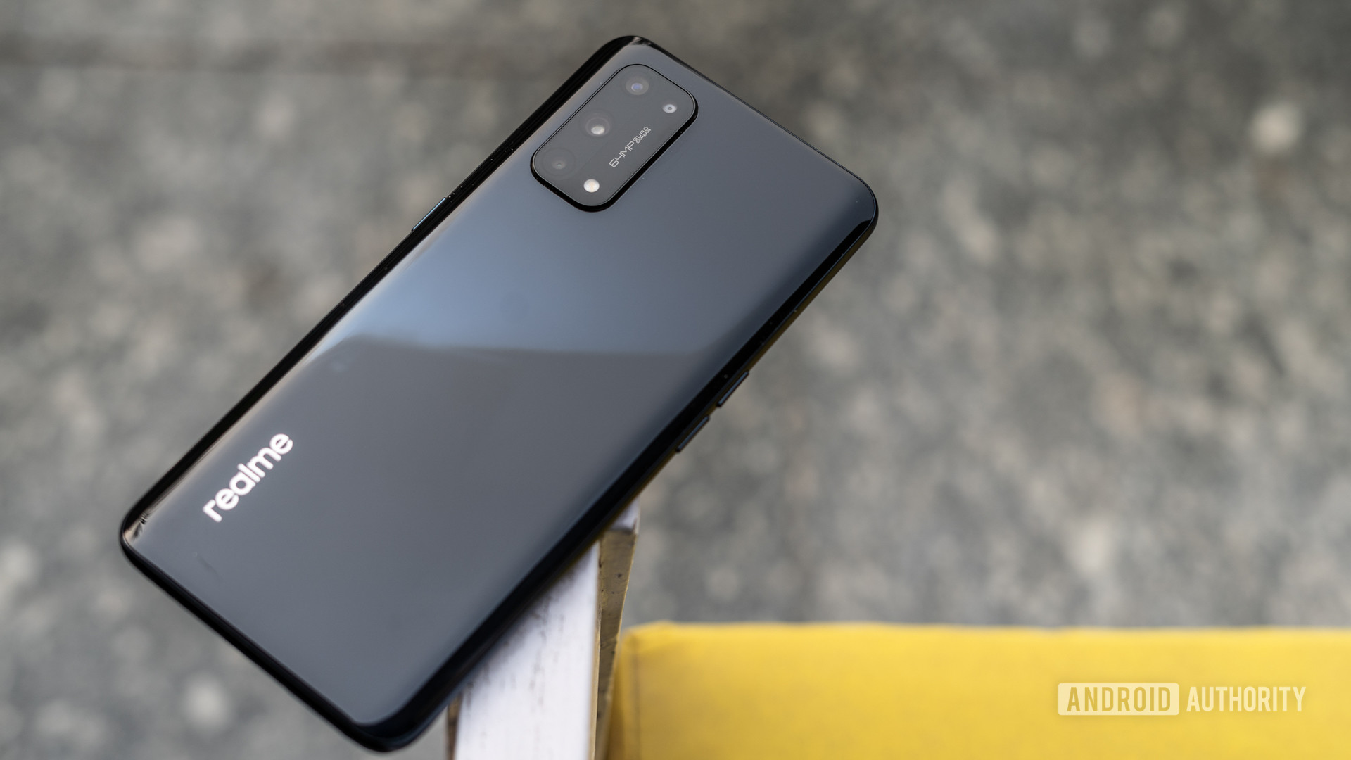 Realme X7 Pro 5G side profile with focus on camera