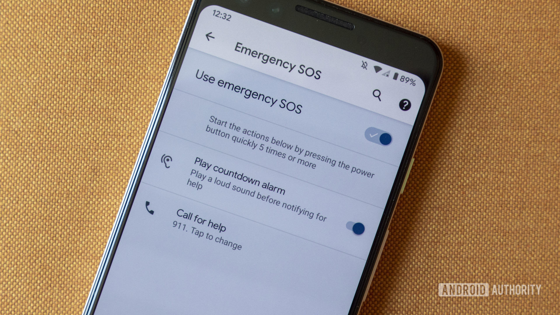 android 12 developer preview 1 emergency sos