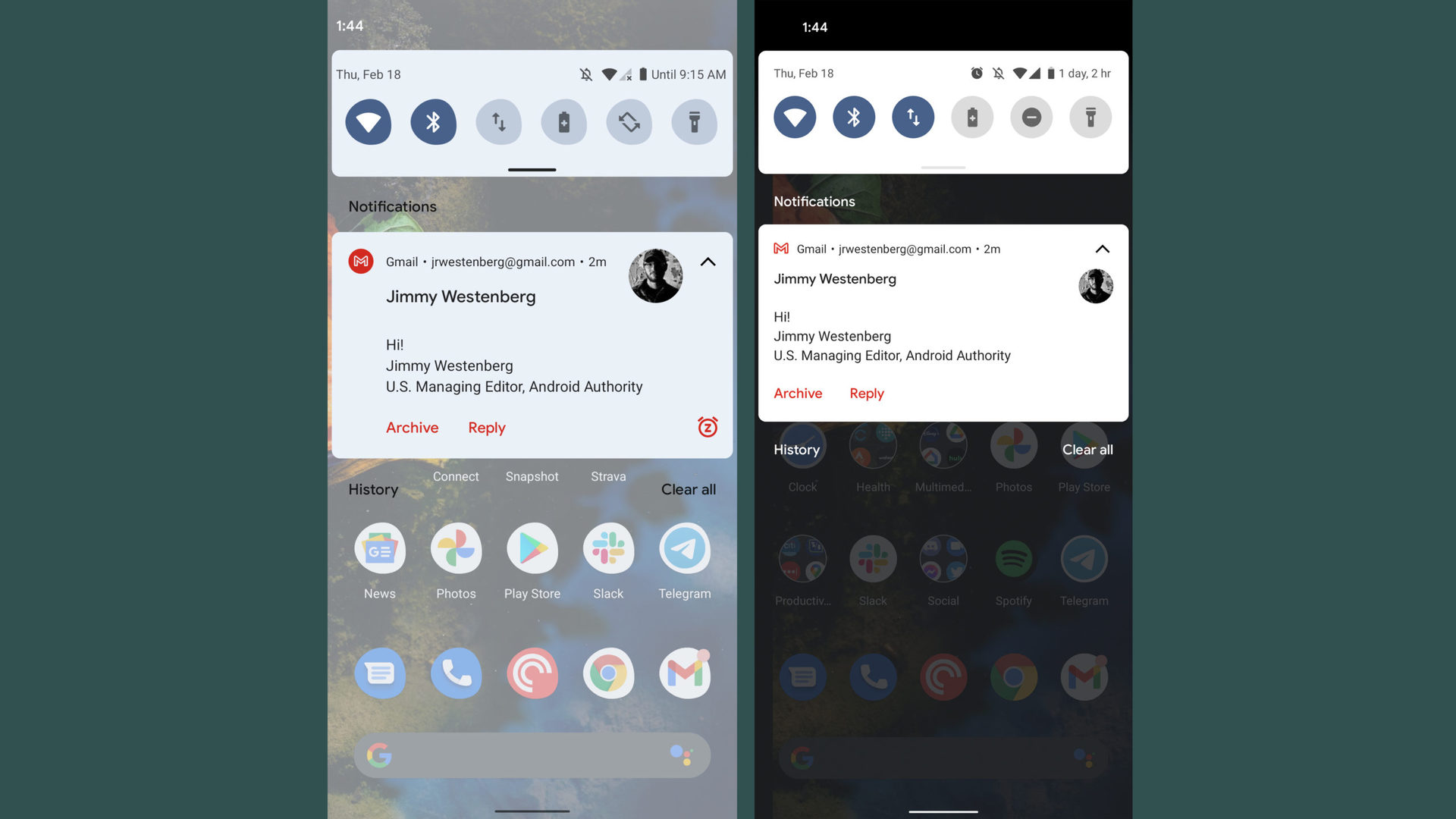 android 12 developer preview 1 notification redesign